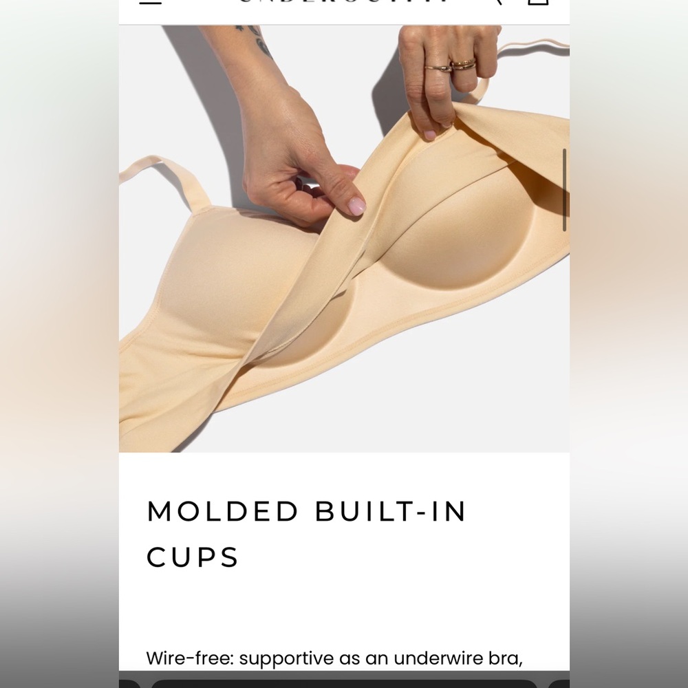 Wireless Navy Blue Everyday Bra - Smooth Support - Picture 9 of 12